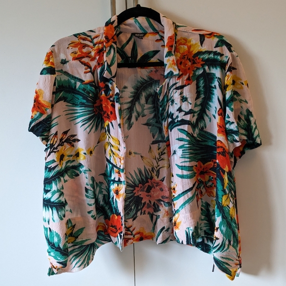 Extremely rare vintage Buffalo David Bitton Hawaiian shirt, XL - Picture 2 of 5